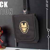 마블 아이언맨 벨크로 목걸이지갑 포켓 지갑 찍찍이 카드지갑 동전지갑 지퍼형 반지갑