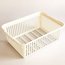 파스텔앤화이트 메쉬바구니(대), 아이보리
