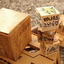 미니우드 큐브슬랩 참나무 장작, 3박스