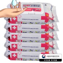 닥터 소독티슈 손소독 물티슈 살균 감염예방, 5개, 80매