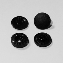 메이드림 썬그립 플라스틱 T 단추 11mm, 블랙 X 40세트