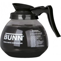 BUNN 커피 포트 디켄터 / 카페 블랙 레귤러-새로운 유리 디자인 모양-인체 공학적 핸들-12 컵 용량-
