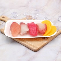 종이트레이 C-25 주름인쇄1000개 일회용사각종이접시, 없음, C-25 주름(인쇄) 오렌지 1000개