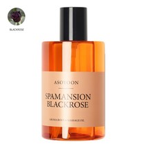 [아소윤] 스파맨션 바디오일 마사지오일 블랙로즈 400ml, 향:페퍼민트향