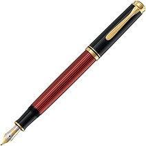 펠리칸 만년필 미국 프리미엄 M600 F 플룸 블랙 레드, black / red