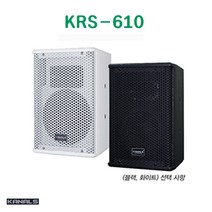 카날스 KRS-610 패시브 스피커 200W 6.5인치 공연 강당 교회 방송용 1개 스피커, 2. 화이트