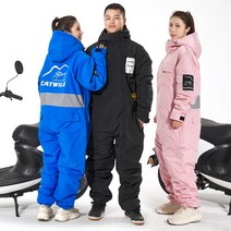 동절기 배달 작업복 방한복 세트 야외 정비복 수트, 블랙 L
