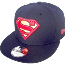 New Era 슈퍼맨 로고 네이비 코믹스 야구모자 스냅백 9fifty 950 OSFA 베이스캡 힙합