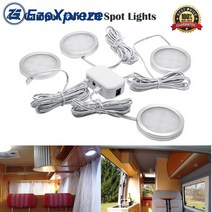 캠핑카 카라반 RV 부품 용품 4pcs 12v 인테리어 led 스팟 화이트 라이트 2.5w vw t4 t5 캠퍼 밴 캐러밴 캠핑카 화이트 6000k 자동차 자동차 부품 액세서리, 백색광 6000k