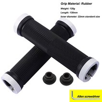 자전거튜닝 부품 악세사리 ITMTB 고밀도 스폰지 그립 인체 공학적 자전거 핸들 바 커버 알루미늄 합금 양, 10 White Rubber