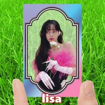 블랙핑크 제니 지수 로제 포카 굿즈 포토 카드 앨범, lisa