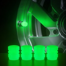 야광 휠캡 형광 타이어 밸브 휠 캡 8p 세트, 8개입, 블루