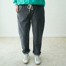 남자 여름 와이드 배기핏 밴딩청바지 연청 중청 그레이진