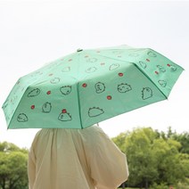 죠르디 3단 커버 우산/접이식우산 민트색우산 우산커버