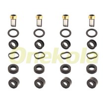 연료 인젝터 서비스 수리 키트 필터 Orings 씰 Grommets for Mitsubishi Pajero 6G72 3.0 V6 V73 MR507376, 01 4 piece set