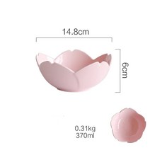 일본 사쿠라 뼈 중국 저녁 식사 접시 벚꽃 유약 세라믹 접시 스테이크 과일 견과류 트레이 샐러드 그릇 스낵 접시 접시, 6인치 그릇, 파란색, 6인치 볼
