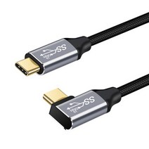 USB c 연장 케이블 증량제 100W PD 5A 4k USB3.1 유형 남성-여성 1m 2m 0.5M VR nintendo 스위치 용 usb-c 코드, [03] 1M, [04] Type C M to M-RI, 1개