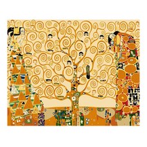 DIY 명화그리기 유화 페인팅 클림트 행운의나무 40X50, 초록원숭이 단품