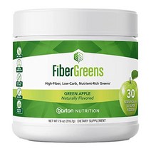식이섬유 보충제 Barton Nutrition Green Apple Fiber Greens - Low-Carb Probiotics for Gut Health Blood Functi