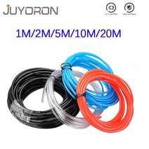 커넥터 커플러 1M 2M 5M 10M 20M 폴리 우레탄 튜브 공기 부품 호스 4mm 6mm 8mm 10mm 12mm 파이프 라인 압축 기용 공압 163144, 15 Blue 20m_05 12x8mm