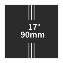 카본 스템 마운트 Deda 전체 탄소 섬유 블랙 광택 MTB/도로 자전거 각도 6/17 도 줄기 31.8mm * 60-130mm 산악 부품, [11] stem 17D 90mm