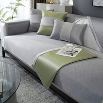 여름 스 쇼파 매트 여름 미끄럼 방지 가벼운 돗자리 시트 쿠션 넝쿨석 워싱 스 매트 2023 거실78131, 빙사구화중회, 45*45 베개커버