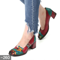 도오빠 여성 구두 가죽 나비 하이힐 플라워 단화 집시 보헤미안 오피스 데일리 중년 봄 가을 신발