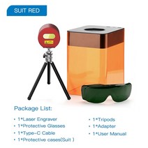 레이저 각인 소형 휴대용 레이져 각인기 마킹기3d 프린터 레이저조각기 휴대용미니 조각, 영국, 정장 레드