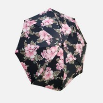 nobel [노벨] 블랙꽃 일본 양산 우산 우양산 8K PU코팅 99%차단