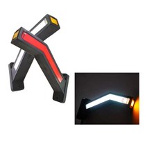 대성부품/LED 양면토끼등/폭등/뿔등/무빙/화물차/대형트럭/12V/24V 겸용/대형 차폭등/면발광/1조/세트/적색/백색/레드/화이트/특장차/추레라/트레일러, C양면 무빙토끼등1조