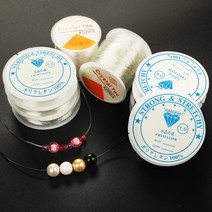 우레탄줄 팔찌고무줄 50m, 우레탄줄(대)투명-1.0mm(약50m), 1롤