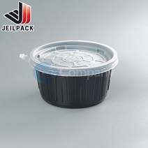 일회용국물용기 105파이 중 블랙 CJ 박스1000개세트, 화이트