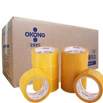 오공본드 OPP 박스테이프 중포장 아크릴타입 50m x 48mm, 투명, 50개