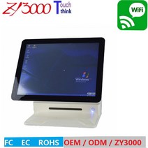 Windows 올인원 터치 스크린 영어 VFD 고객 디스플레이 POS 시스템 공장 가격 15 인치, 04 EU_02 i5  128G 8G RAM, 01 White