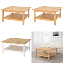 이케아 커피테이블 HEMNES 헴네스 커피테이블 라이트브라운 90x90 cm