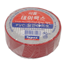 서통 PVC 전기 절연테이프 빨강, 1개