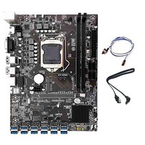 B250C BTC 마이닝 마더 보드 12 USB3.0-PCIE + 스위치 케이블 + SATA 케이블 LGA1151 DDR4 RAM SATA3.0 + MSATA + VGA ETH M, 상세내용표시