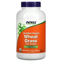 나우푸드 밀순 밀 풀 잔디 Wheat Grass 퓨어 파우더 분말 9온스 255g NOW, 9온스(255g)