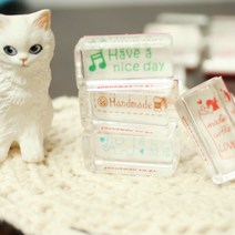 퍼니맨크리스탈스탬프Ver2 (Daily시리즈)/정스탬프 메세지스탬프 다이어리꾸미기 크리스탈도장, 208.과식금지