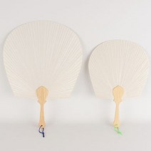 무지 한지부채 전통부채 캘리그라피 종이부채 공방 1, 중 (27x40cm)
