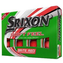스릭슨 소프트 필 브라이트 무광 골프공 2피스 43mm 12p, 레드, 1개