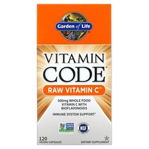 Garden of Life (가든 오브 라이프) Garden of Life Vitamin Code RAW Vitamin C 250 mg 베지 캡슐 120정, 5개