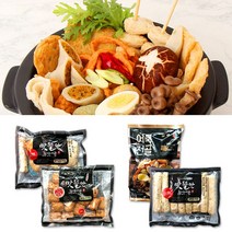 [한정수량할인]주문 후 생산- 부산 밀가루없는 쌀 어묵 세트_ 부산 모둠 어묵+ 고추중봉+ 어징어볼+ 전골어묵 (소스포함), 1세트(4종)