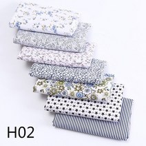 취미 퀼트 diy 도구 7 개/대 25x24cm 바느질 DIY 코 튼 원단 인쇄 천으로 직물 패치 워크, [01] 25X24cm, [01] 02