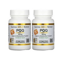 캘리포니아 골드 뉴트리션 CGN 피큐큐 PQQ 20mg 30정 2개, 1개, 기본