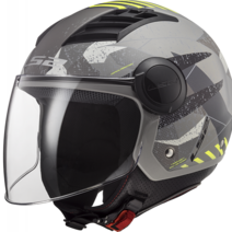 LS2 OF562 초경량 가벼운 오픈페이스 오토바이 바이크 스쿠터 헬멧, XL, OF562 무광티타늄옐로우