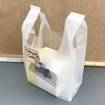 [소행섬] 무지 HD 비닐 쇼핑백 U형, 100ea, U50