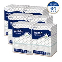크리넥스 디럭스 무늬향 미용티슈 250매 X3개 X6팩 /화장지 /미용티슈 /총18팩
