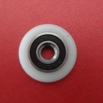 4pcs 샤워 룸 도르래 휠 롤러 슬라이딩 도어 pully 유리 교체, 04 27mm Stainless steel