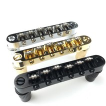 Tune-O-Matic Roller Saddle 일렉트릭 기타 브릿지 Lespaul LP SG 6 현 Made in Korea, [01] Chrome